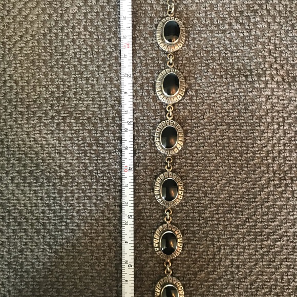 Silver .925 & Onyx Bracelet - Picture 6 of 9